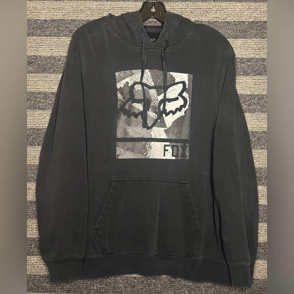 Fox BMX racing Motocross Black Hoodie Sweatshirt Men’s Large